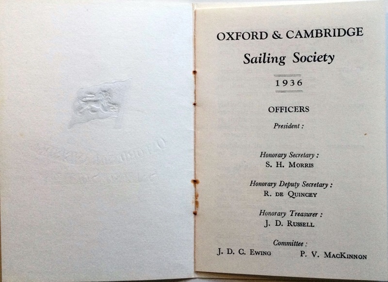 Page 1 of opened handbook