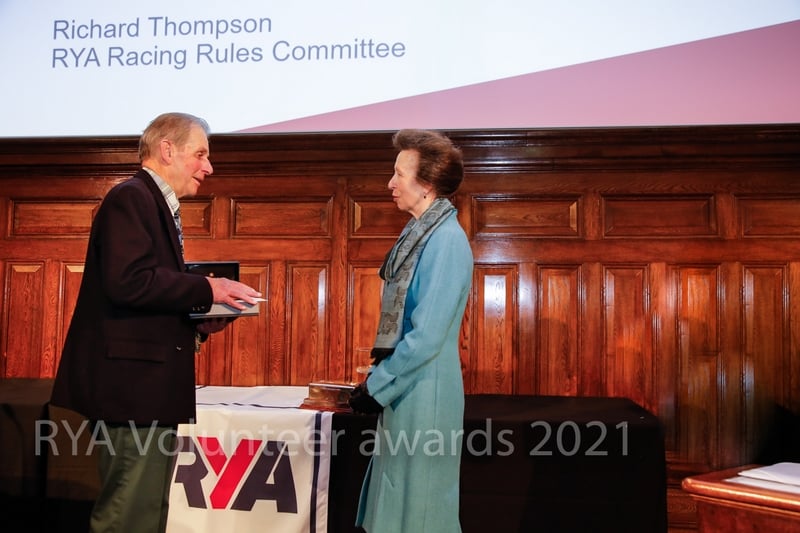 Photo of Richard receiving his award