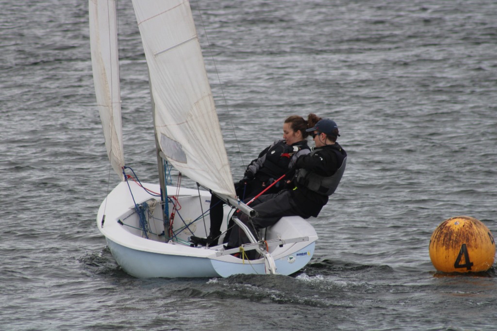 Alex Smallwood holding the boat together